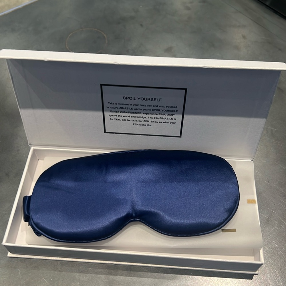 COPY - Zima silk eye mask navy blue brand new in box